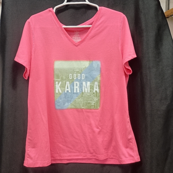 Pink Graphic Relaxed Short Sleeve Tee - Picture 12 of 13